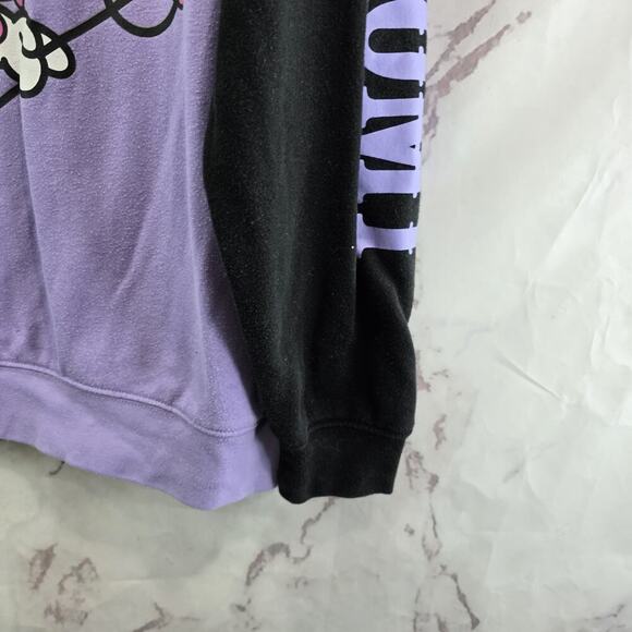 Kuromi Sanrio Sweatshirt Women Small Purple Crew Pullover Hello Kitty Hot Topic - Picture 4 of 9